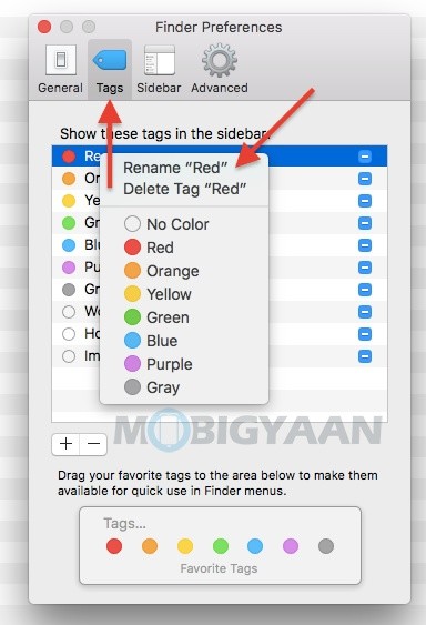 finder tags colors mac osx 2017